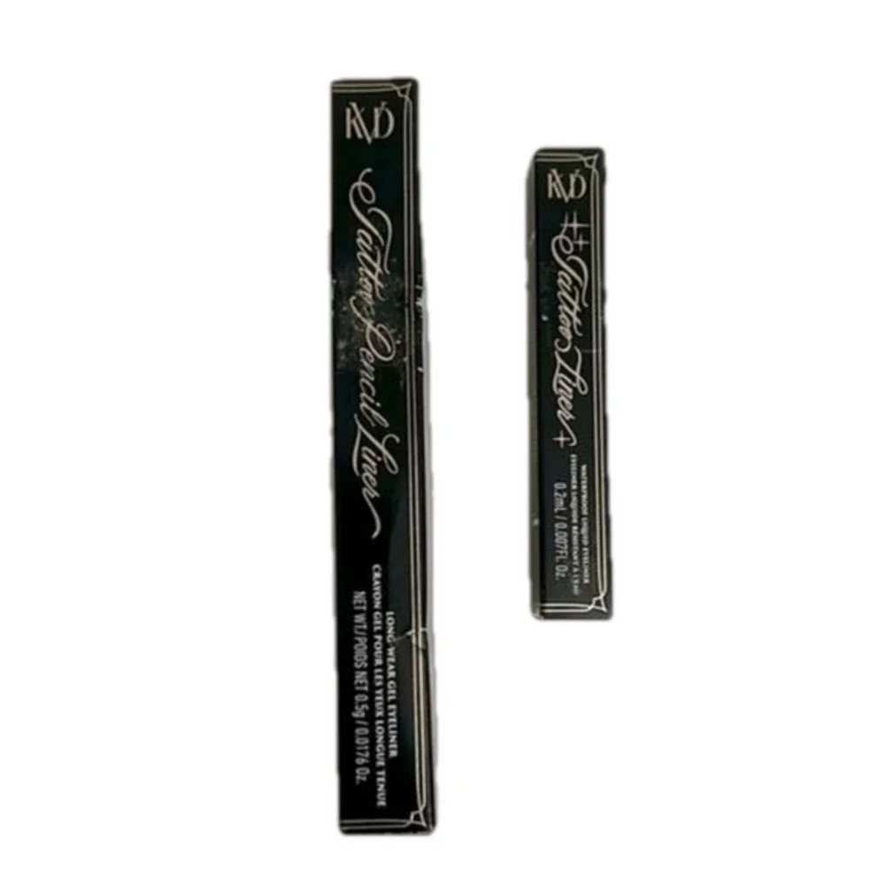 KVD Tattoo Pencil Liner Waterproof Long-Wear Gel Eyeliner & LIQUID EYELINER MINI
